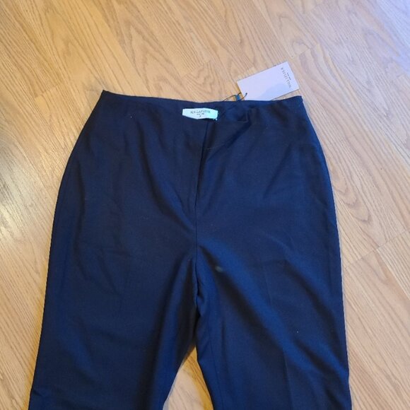 NEW NWT! M.M. LAFLEUR CLOONEY DRESS PANTS WASHABLE WOOL WIDE LEG FLARE sz 10 - Picture 3 of 9